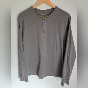 PATAGONIA Gray Long Sleeve Henley Shirt
